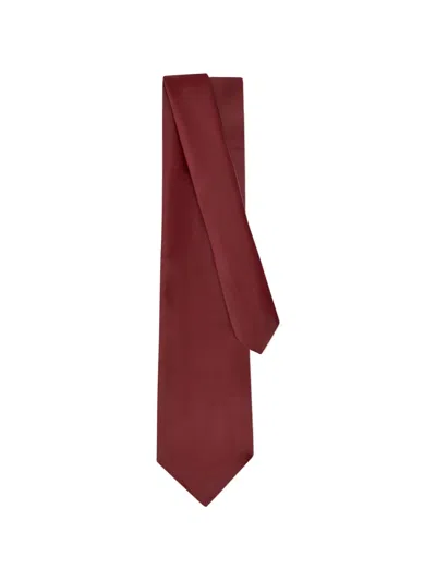Ferragamo Nappa Leather Tie In Green