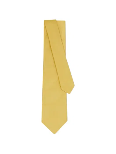 Ferragamo Nappa Leather Tie In Yellow