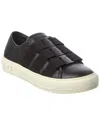 Ferragamo Nataly Leather Sneaker In Black