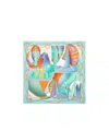 Ferragamo Nautical Printed Silk Scarf In Multicolor