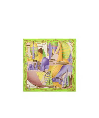 Ferragamo Sailing Printed Scarf In Multi