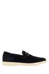 Ferragamo Leather Loafers With Gancini Ornament