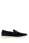 Ferragamo Leather Loafers With Gancini Ornament