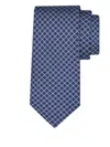 Ferragamo All-over Cyclist Print Silk Tie In Blue