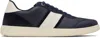 Ferragamo Low-top Blue Calfskin Sneakers In Multi