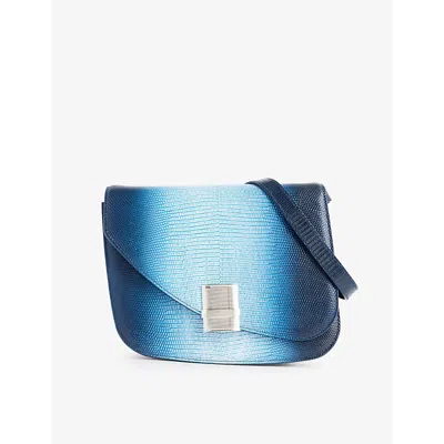Ferragamo Fiamma Shoulder Bags Multicolor In Navy Blue/lapis Lazuli/white