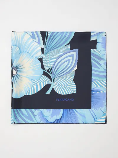 Ferragamo Neck Scarf Woman  In Blue