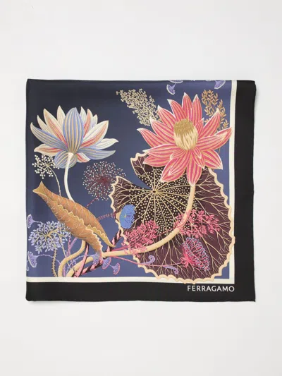 Ferragamo Neck Scarf Woman  In Blue