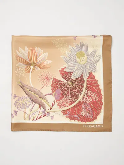 Ferragamo Neck Scarf Woman  In Brown