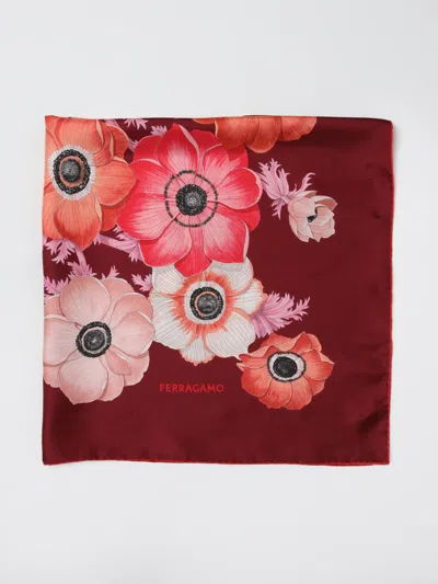 Ferragamo Neck Scarf Woman  In Burgundy