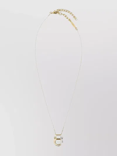 Ferragamo Necklace Metal Chain Pendant Detail