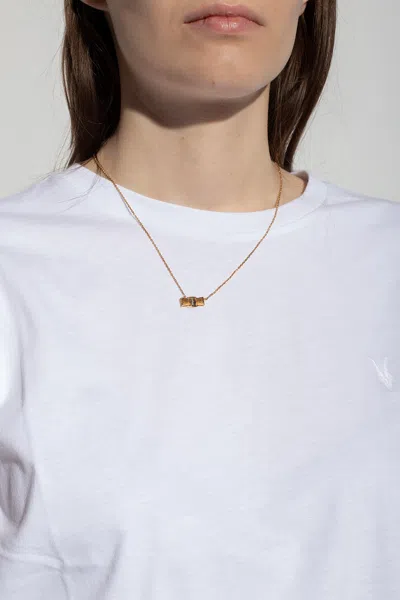 Ferragamo Necklace With Charm In Gold