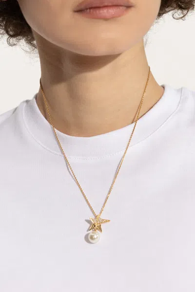 Ferragamo Necklace With Charm In Gold