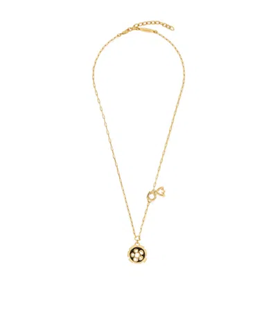 Ferragamo Necklace With Flower Pendant In Gold