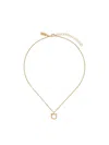 Ferragamo Necklace With Gancini Charm In Brass