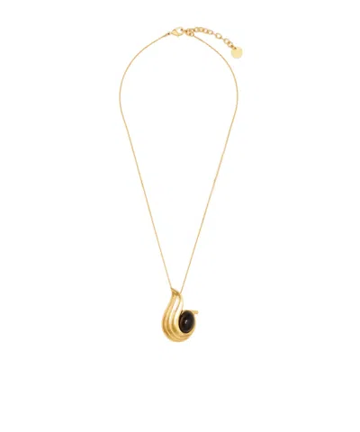 Ferragamo Necklace With Pendant In Black