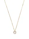 Ferragamo Crystal-embellished Gancini Necklace In Golden