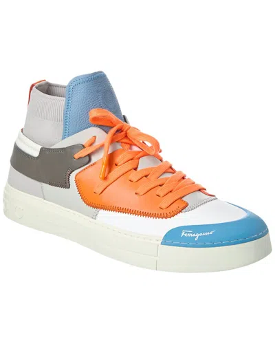 FERRAGAMO FERRAGAMO NEELY LEATHER SNEAKER