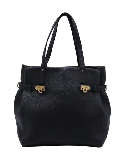 Ferragamo Nencia Tote (authentic Pre-loved) In Black
