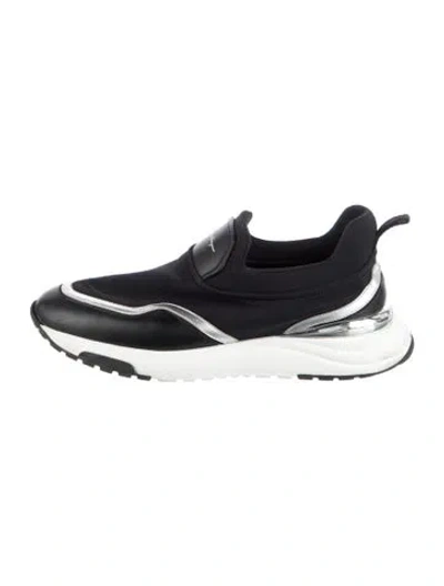 Pre-owned Ferragamo Neoprene Sneakers In Black