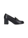 Ferragamo Women's Marlena Gancini Patent Leather Block Heel Loafers In Nero