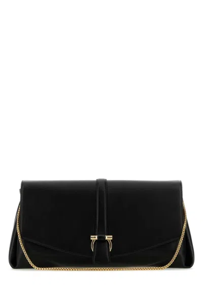 Ferragamo Nero Clutch In Black