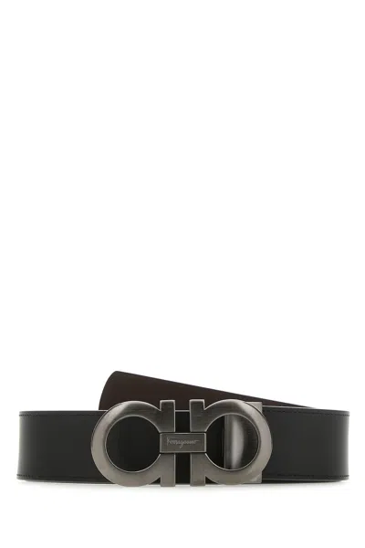 Ferragamo Nerohickory Belt In Black