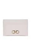 Ferragamo 간치니 레더 카드홀더 In Neutral