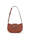 Ferragamo New Cognac Double Gancini Mini Bag