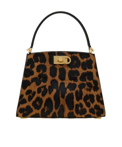 Ferragamo New  Studio Box Bag (xs) In Nude