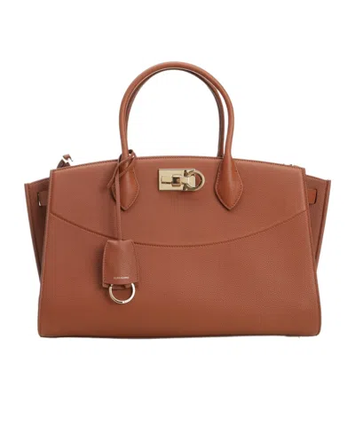 Ferragamo New  Studio Large Soft Bag
