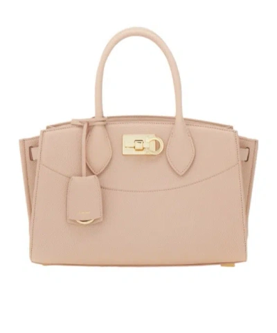 Ferragamo New  Studio Soft Bag (m) In Pink