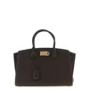Ferragamo New  Studio Soft (l) Handbag In Brown