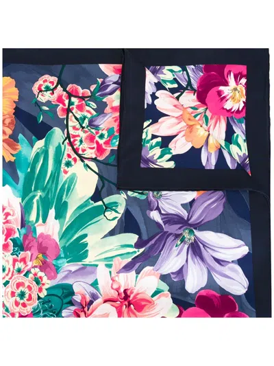 Ferragamo New Floral Print Scarf In Multi