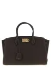 Ferragamo 'new  Studio Soft (l)' Handbag In Black