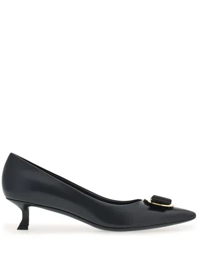 FERRAGAMO NEW VARA 40MM LEATHER PUMPS