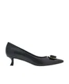 Ferragamo Varina 60mm Bow-detail Leather Pumps In Black