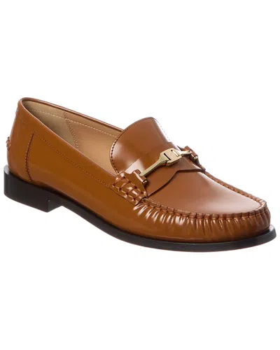 FERRAGAMO FERRAGAMO NEW VARA CHAIN LEATHER LOAFER