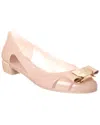 Ferragamo New Vara Jelly Ballet Flat In Pink
