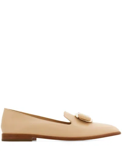 Ferragamo New Vara Plate Loafer In Pink