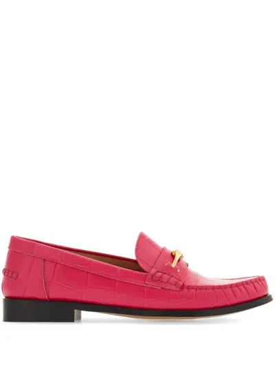 Ferragamo New Vara Loafers In Pink