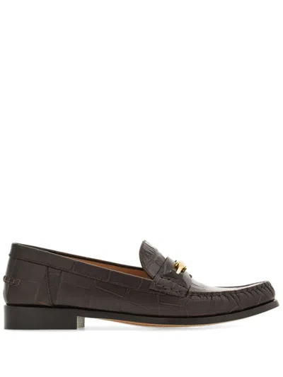 Ferragamo New Vara Loafers In Testa Di Moro