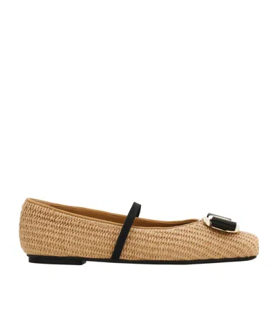 Ferragamo New Vara Plate Ballet Flat
