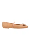 Ferragamo Woman Ballet Flats Camel Size 6 Lambskin