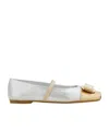 Ferragamo New Vara Plate Ballet Flat In Multi