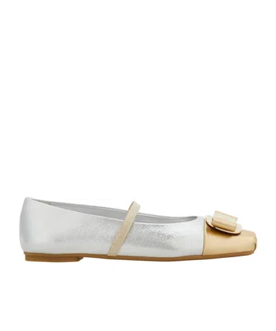 Ferragamo New Vara Plate Ballet Flat In Multi