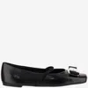 Ferragamo New Vara Bow-embellished Ballet Flats In Black