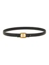 Ferragamo "new Vara Plate" Fixed Belt In Black