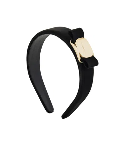 Ferragamo New Vara Plate Headband In Blue