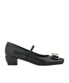 Ferragamo New Vara Plate Pump In Black